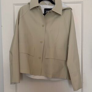 Zara Light Beige Short Jacket